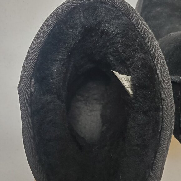 Koolaburra by UGG Black Suede Boots Short Black Women's Size 8 - Picture 7 of 10